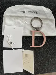Christian Dior Dロゴチャームキーホルダー 美品 ディオール