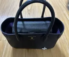 超美品！アクセソワ・ドゥ・マドモワゼル (ADMJ) レザー ビジュー バッグ
