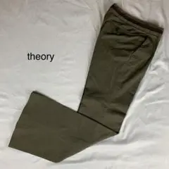 theory女性パンツサイズ2カーキ色