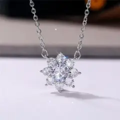 花 フラワー ジルコニア キラキラ シルバーカラー ゴスロリ パンク 韓国 秋