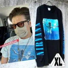 黒XL☆☆長袖 nirvana NIRVERMIND Tシャツ
