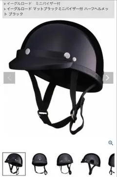 TT&CO イーグルロードミニバイザー付き　マットブラック L/XL 公道使用不可 イーグルロード マットブラックミニバイザー付
