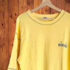HOTWAVE✨半袖Ｔシャツ　ステッチ入り　大きいサイズ　イエロー系