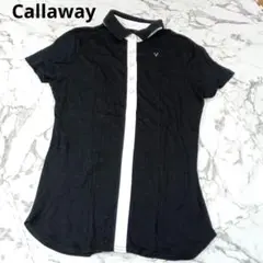 極美品　Callaway　キャロウェイ　ゴルフ　半袖シャツ　黒