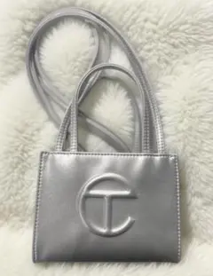 未使用Telfarショルダーバッグ/2 WAY/SMALL/シルバーのハンドバッ