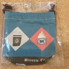 函館美鈴コーヒー巾着 コーヒーアイスデザイン　13cm×15cm
