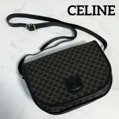CELINE 黒マカダム ショルダーバッグ トリオンフ ヴィンテージ
