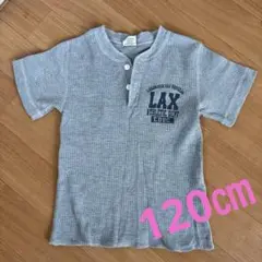 バックデザインあり　グレー　ワッフル　ボタン