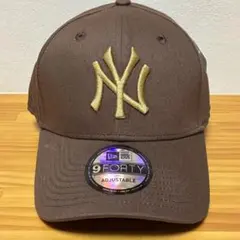 新品New Era 9FORTY NY ブラウン キャップ