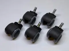 オフィスチェア用ウレタンキャスター5個セット 新品未使用