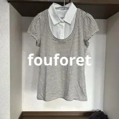 fou foret ストライプポロシャツ 半袖 タグ付き未使用品