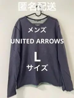 ユナイテッドアローズ メンズ ネイビー Vネック Lサイズ