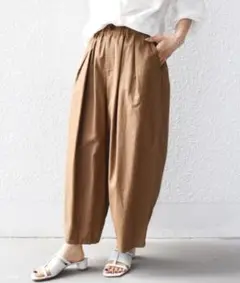 SHIPS.me:　綿麻 タック バルーン パンツ　シップス