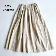 avv Charme アーヴェヴェ　ロングフレアスカート　ウエストゴム　Mサイズ