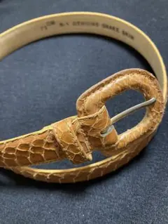 【未使用】スネークスキンのベルト