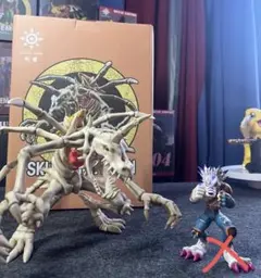 スカルグレイモン　フィギュア デジモンアドベン 樹脂フィギュア ガレージキット スカル