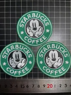 アイロンワッペン④●３枚セット●Starbacks?