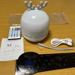 シカ耳　プラネタリウムライト　子ども　寝かしつけ用　6投影　音楽付