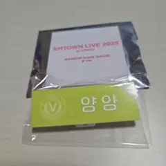 SMTOWN LIVE 2025 ランダムネームバッジ ヤンヤン