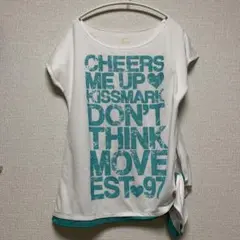 KISS MARK オフショルダー Tシャツ M