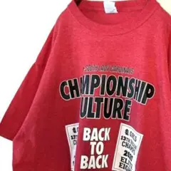 ポート&カンパニー チャンピオンシップ Tシャツ L レッド 赤 古着