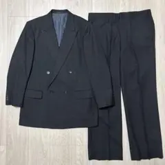 メンズ ダブルスーツ ブラック 黒 背抜き仕様 オーダーメイド