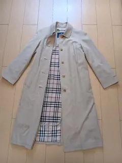 ★美品★BURBERRY ベージュ ステンカラーコート ノバチェック