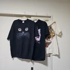 USA 猫プリント Tシャツ 3枚セット