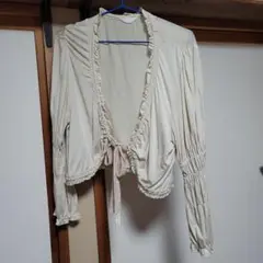 ピンクハウス コーデュロイリボン付きボレロ