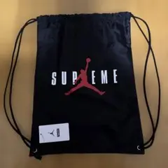 Supreme x Jordan Drawstring Bag "Black"
