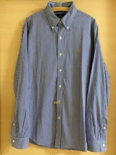 【美品】Ralph Lauren ラルフローレン ストライプ シャツ Ｍサイズ