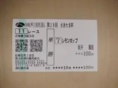 2024年　さきたま杯　レモンポップ　単勝馬券