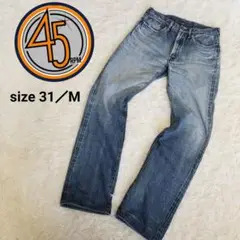 45rpm／メンズストレートデニム／size31 ／セルビッチ赤耳／ヴィンテージ