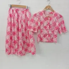 8.5◎S403P◎ヴィンテージ◎セットアップ◎ピンク◎総柄