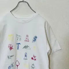 【グラニフ】Tシャツ Mサイズ 刺繍 graniph ホワイト