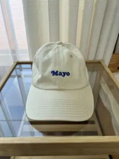 Mayo刺繍ホワイトキャップ