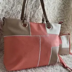 【極美品】ディーケリー　トートバッグ　ショルダーバッグ　2点セット　ピンク系