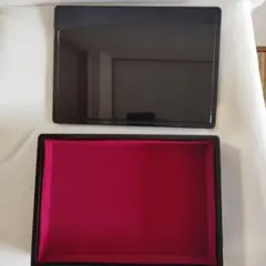 漆塗り収納ボックス 黒 金アクセント