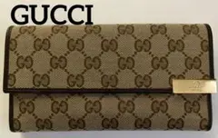 GUCCI グッチ 長財布 GG キャンパス