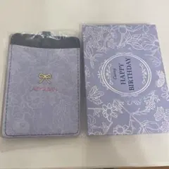LAZY SUSAN 花柄リボンモチーフ パスケース　カーブス