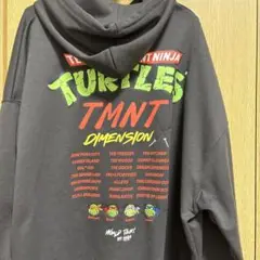 3L 新品 タートルズ パーカー ダークグレー ポケット付き