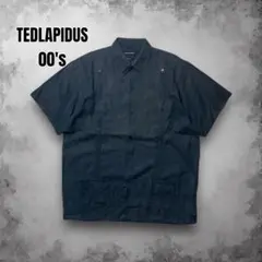TEDLAPIDUS リネン キューバシャツ 刺繍 ワークシャツ EUR