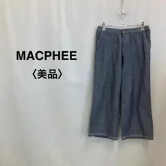 MACPHEE レディース パンツ クロップド丈ワイドパンツ 【美品】カジュアル