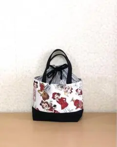 ハンドメイドミニ巾着トートバッグ【ロラライハリス】
