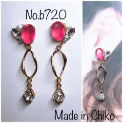 ビジューピアス◡̈♥︎♡ハンドメイドb720