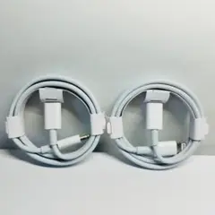 IPhone充電器ライトニングケーブル -TYPE-C 2本 1m(z12Qe0