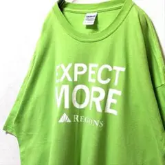 ギルダン エクスペクトモアレジョン Tシャツ ライトグリーン黄緑色2XL古着
