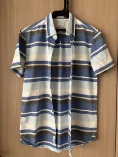 【今月末までの出品】アメリカンイーグル ストライプ 半袖シャツ