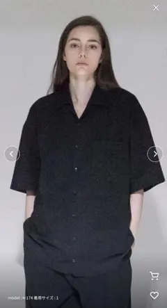【VOAAOV】High Twisted Organic Cotton　ブラック
