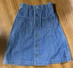 a.g.plus エージープラス　デニム　スカート ひざ丈